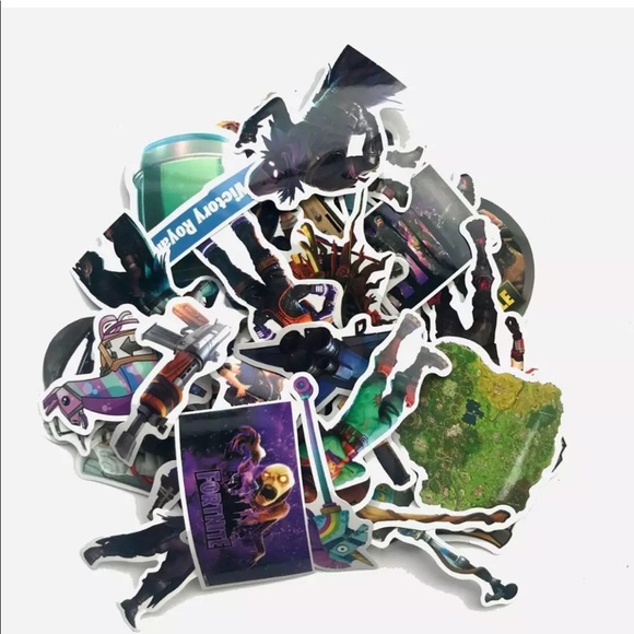 Fortnite Battle Royal Birthday Stickers Gift 40PC - Picture 4 of 7